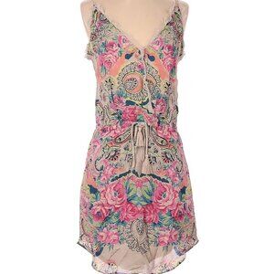 Rory Beca Floral Spaghetti Strap Mini Dress Size XS